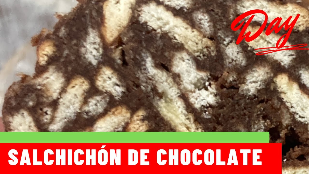 SALCHICHÓN de CHOCOLATE 🍫 fácil y sin horno 😃