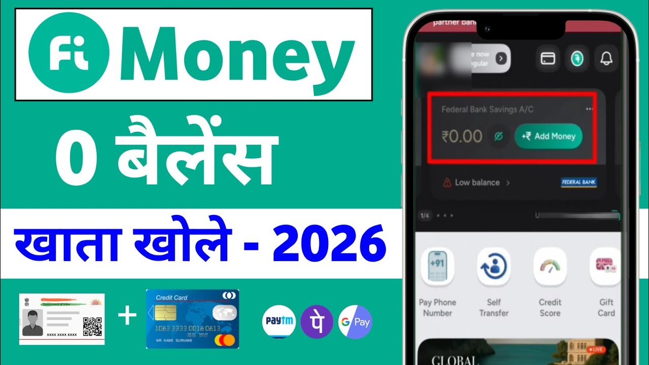 Fi Money Bank Account Opening 2025 | fi money bank account opening with zero balance