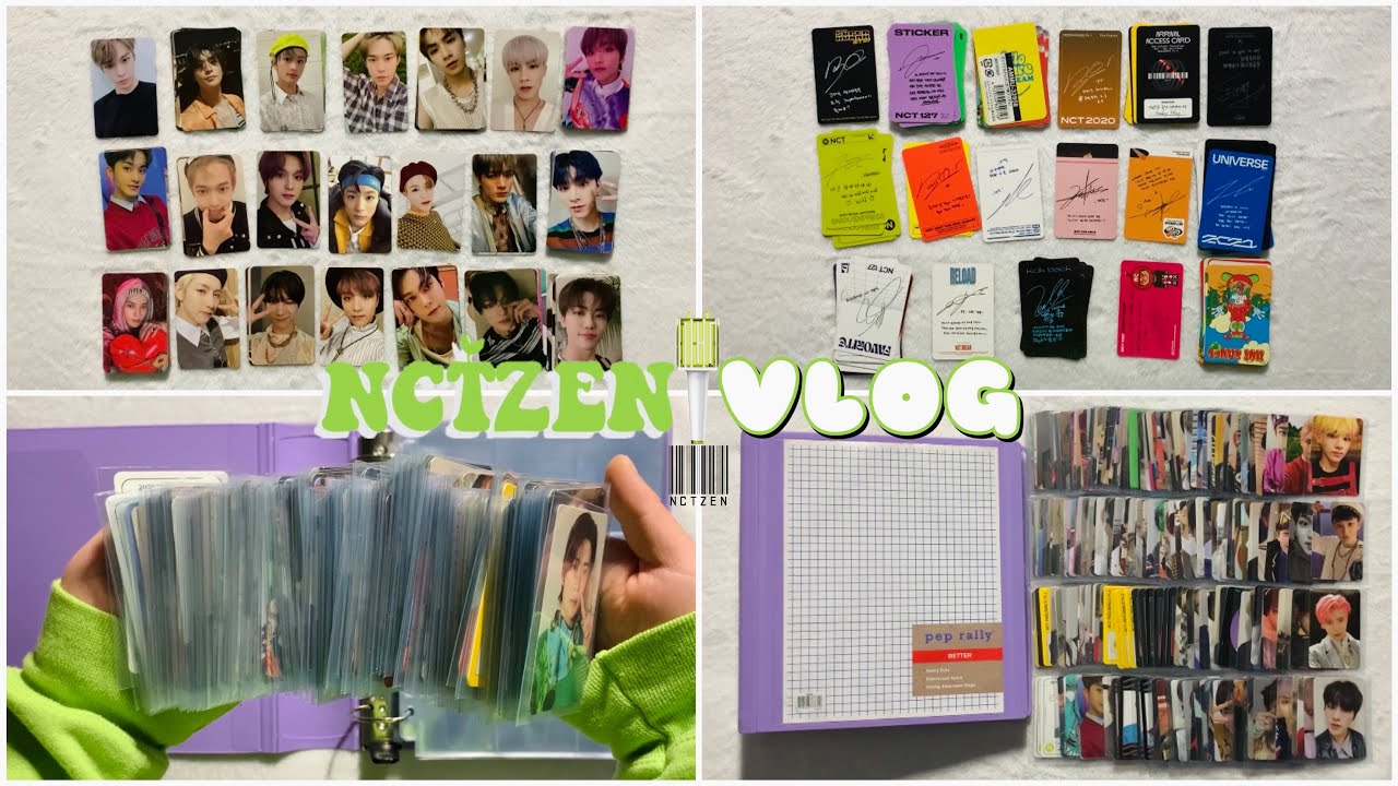 🌱 nctzen&mdash;vlog | sleeving & storing my entire (200+) nct photocard ft. 127, dream, wayv and more!
