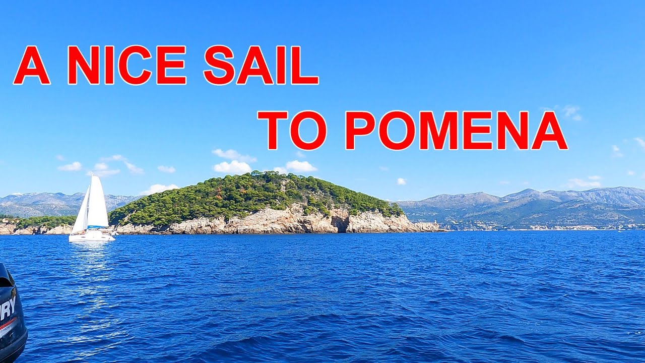 Sailing in Croatia from Dubrovnik. #1 A nice sailing day to Pomena, Mljet island.