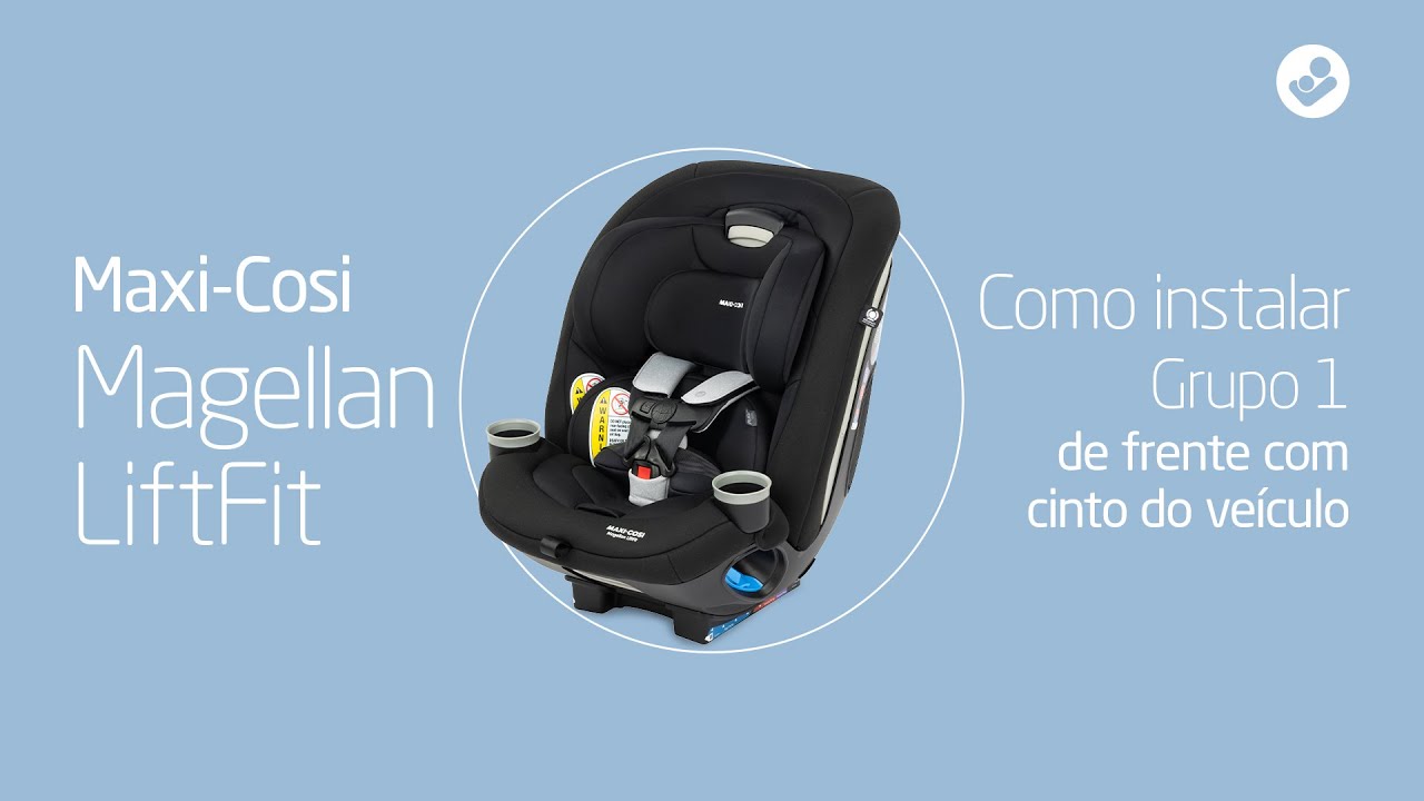 Cadeirinha Maxi-Cosi Magellan LiftFit | Instala&ccedil;&atilde;o Grupo 1, de frente & com cintos de seguran&ccedil;a