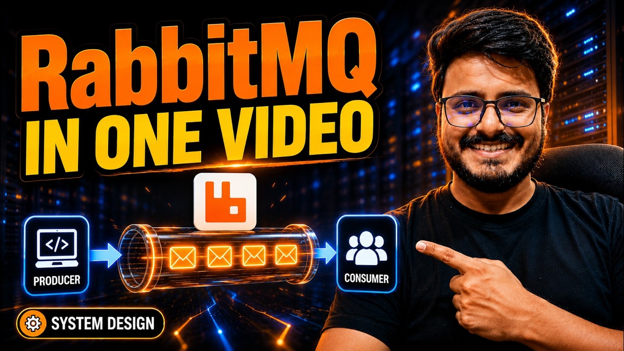 L18. RabbitMQ Crash Course | Complete Guide for System Design