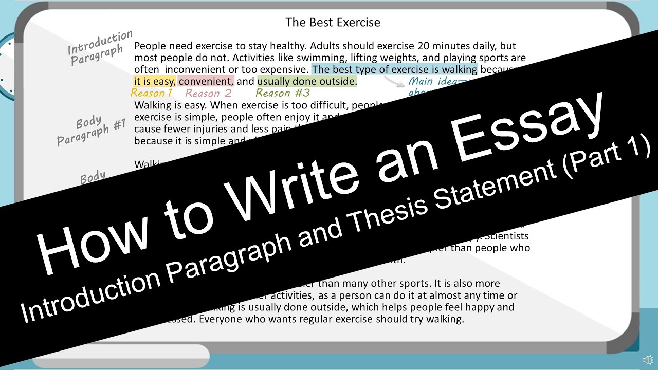 How to Write an Essay: Introduction Paragraph  (with Worksheet)