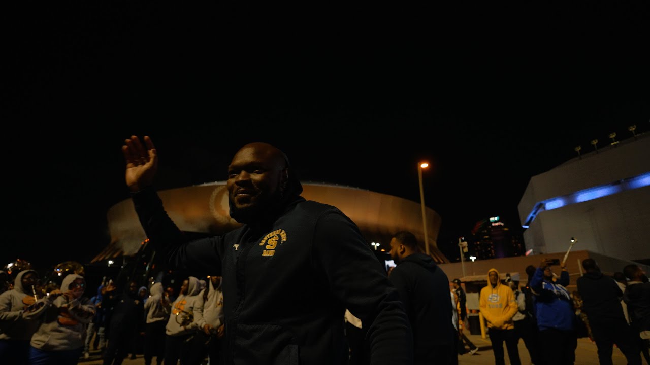 Southern University Human Jukebox CRANKS on Grambling in Parking Lot after Bayou Classic BOTB 2023