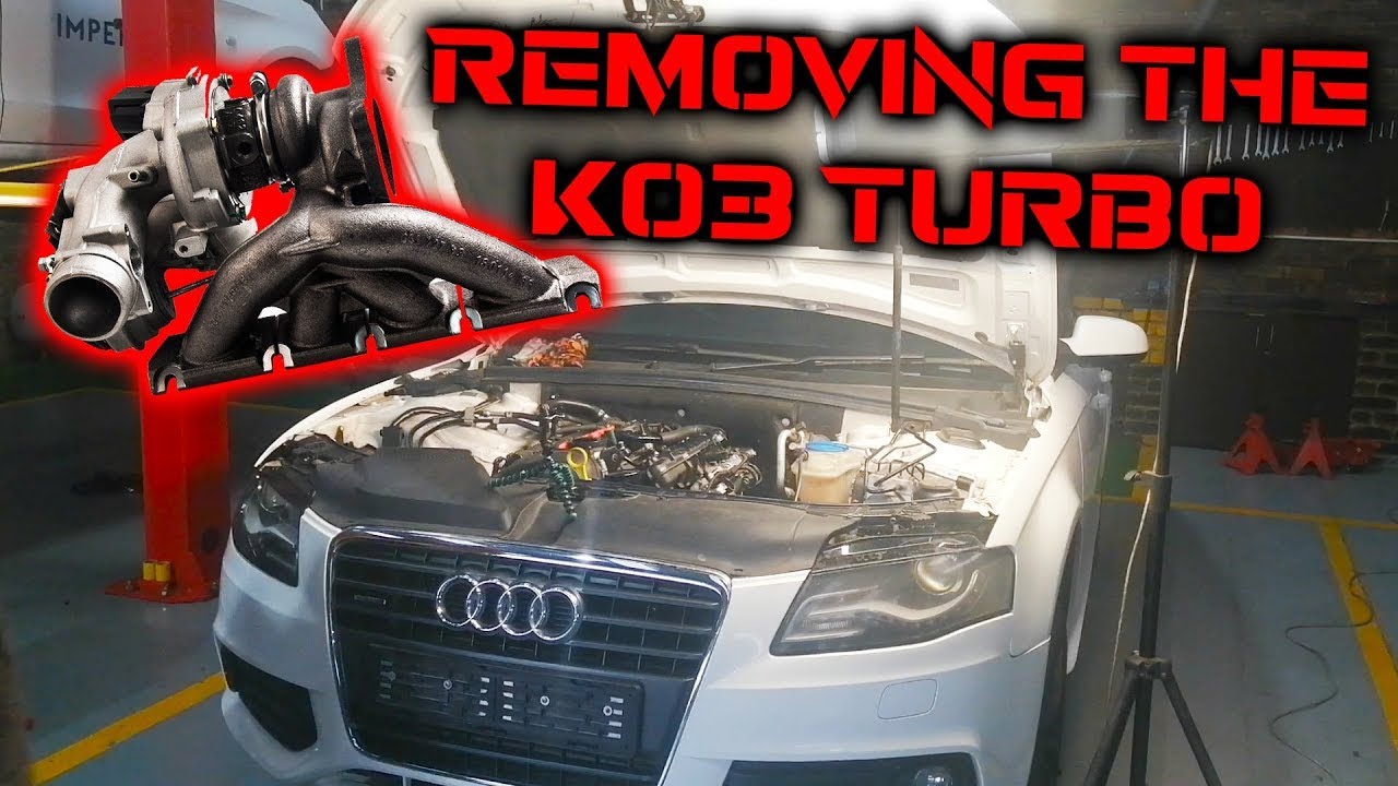 Как снять и установить турбину K03 на Audi A4 B8 2.0T