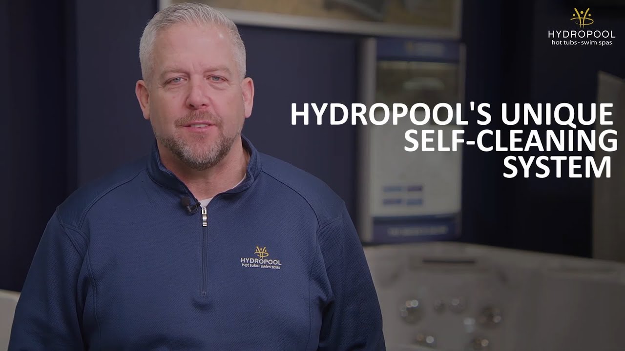 What is Hydropool's self-cleaning system?