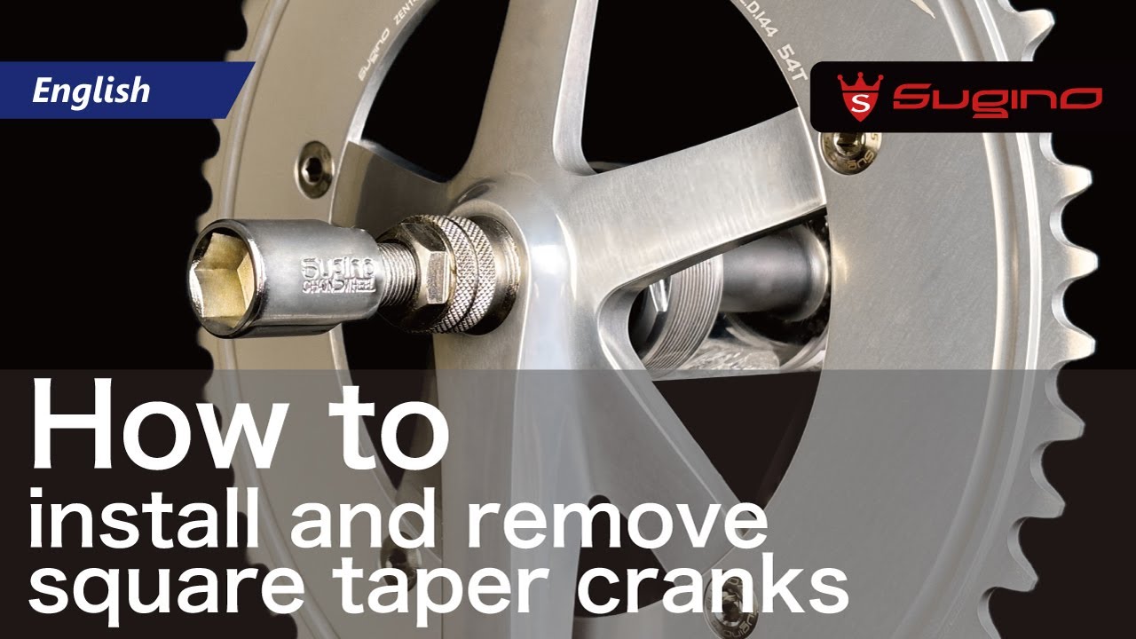 How to install and remove square taper cranks