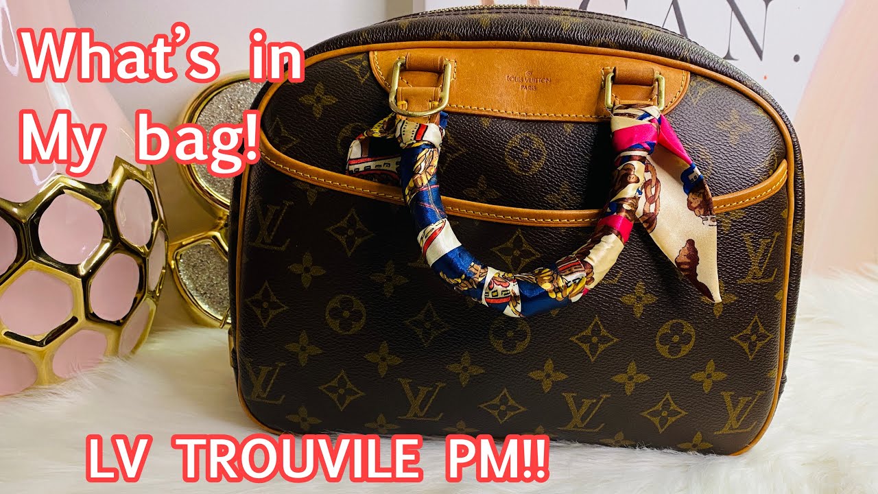 WHATS IN MY BAG/ WHATS FIT IN/ LOUIS VUITTON TROUVILLE PM!