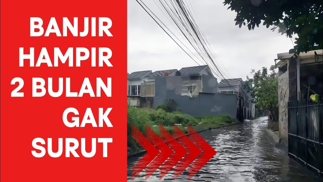 #1 BANJIR HAMPIR 2 BULAN GAK SURUT - GANG SEMPIT #gangsempit #banjir #jalankecil #bekasi #macet