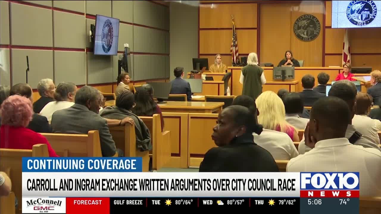 Lawyers for Mobile City Council candidates trade written arguments in election challenge