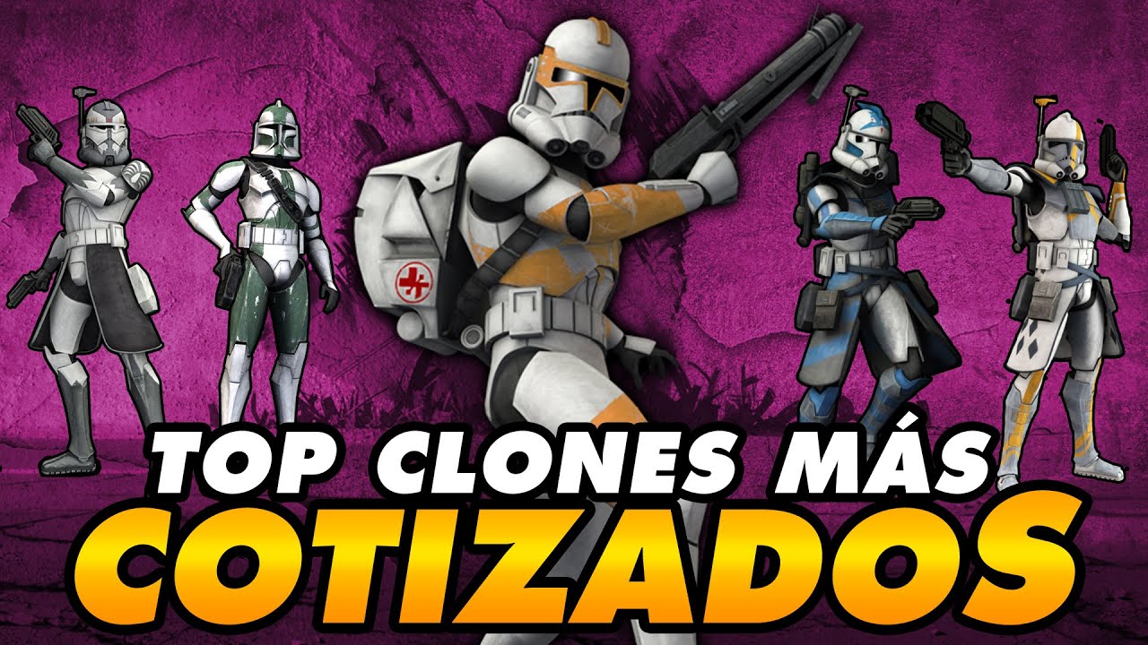 Los 7 Clones más BUSCADOS y COTIZADOS 🔥 Hasta 250 DÓLARES!! Clone trooper, Arc Commander, Battlepack