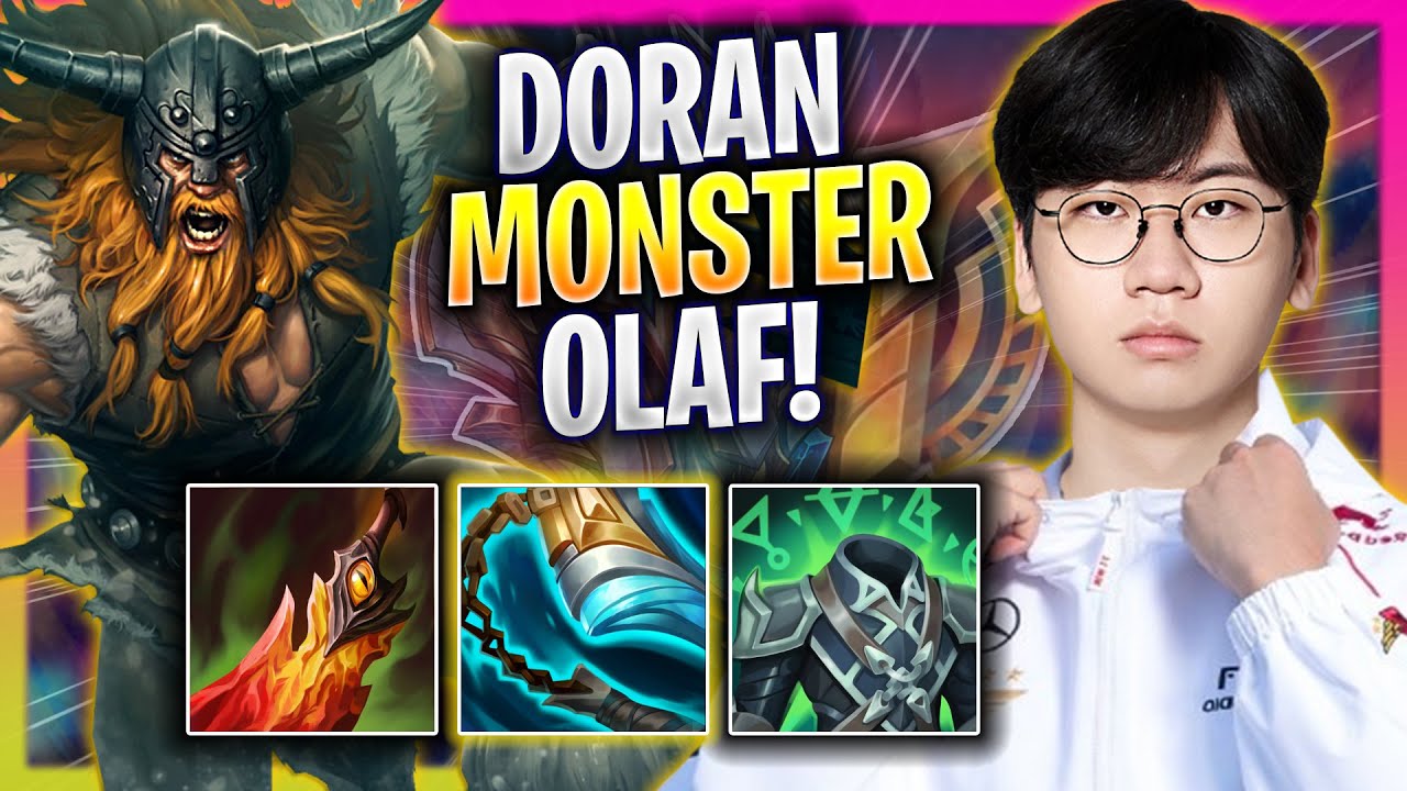 DORAN IS A MONSTER WITH OLAF! - T1 Doran Plays Olaf TOP vs Camille! | Season 2025