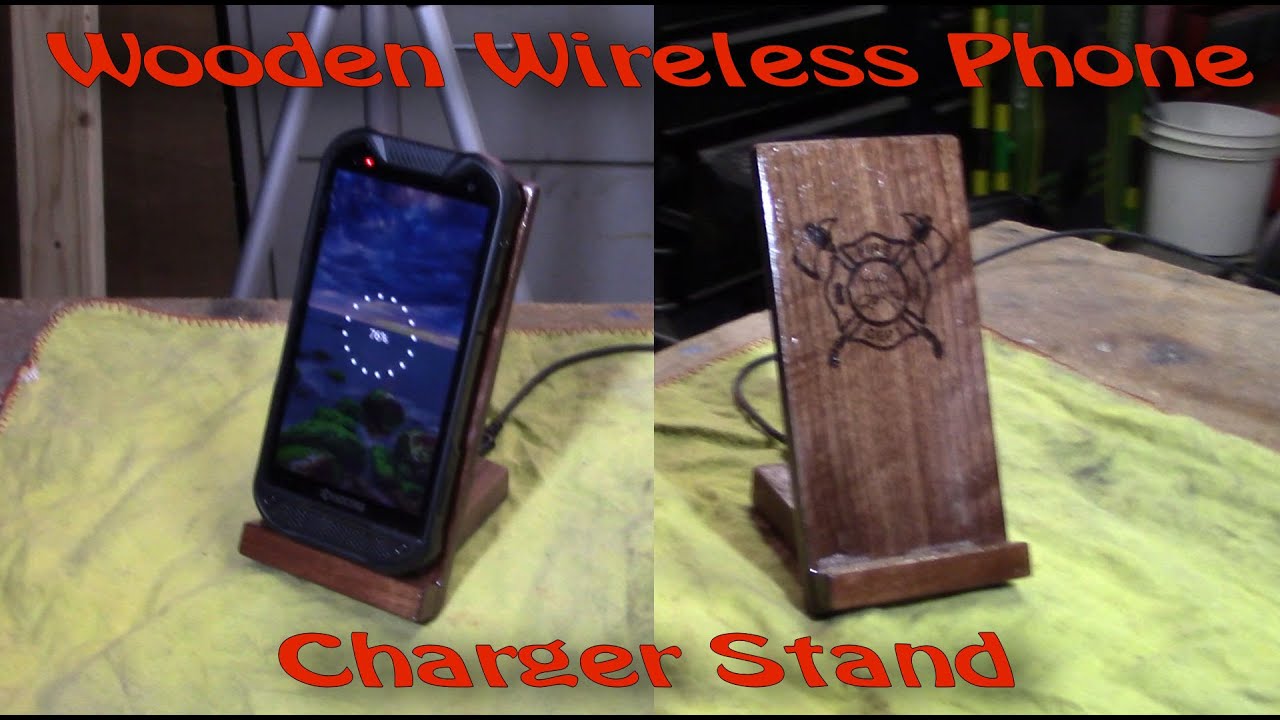 Wooden Wireless Phone Charger Stand DIY