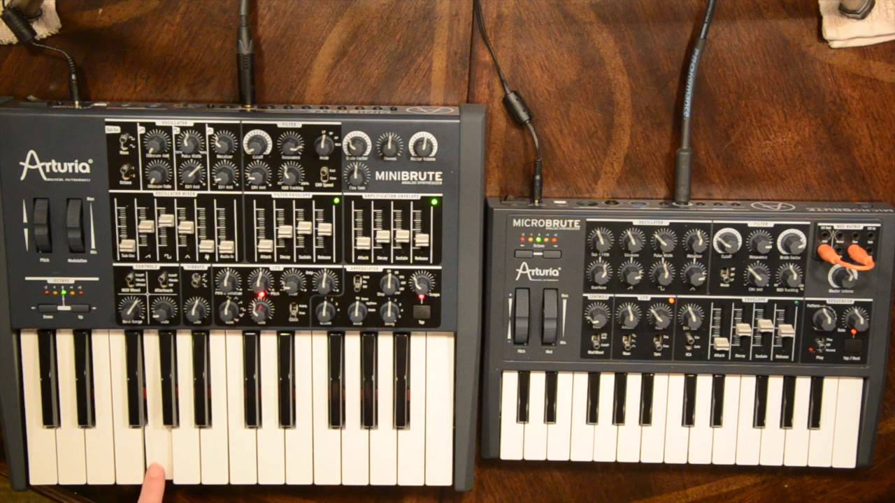 Arturia MiniBrute And MicroBrute Combined