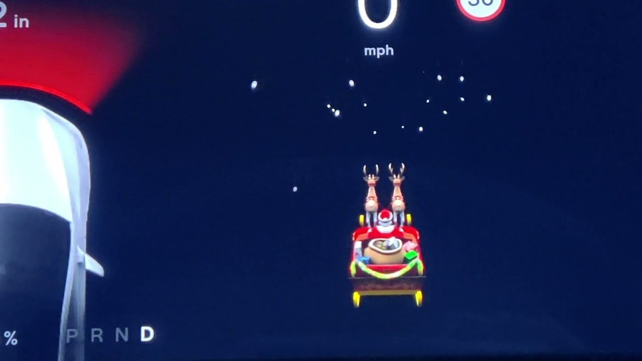 Tesla Santa Mode .. Ho Ho Ho!