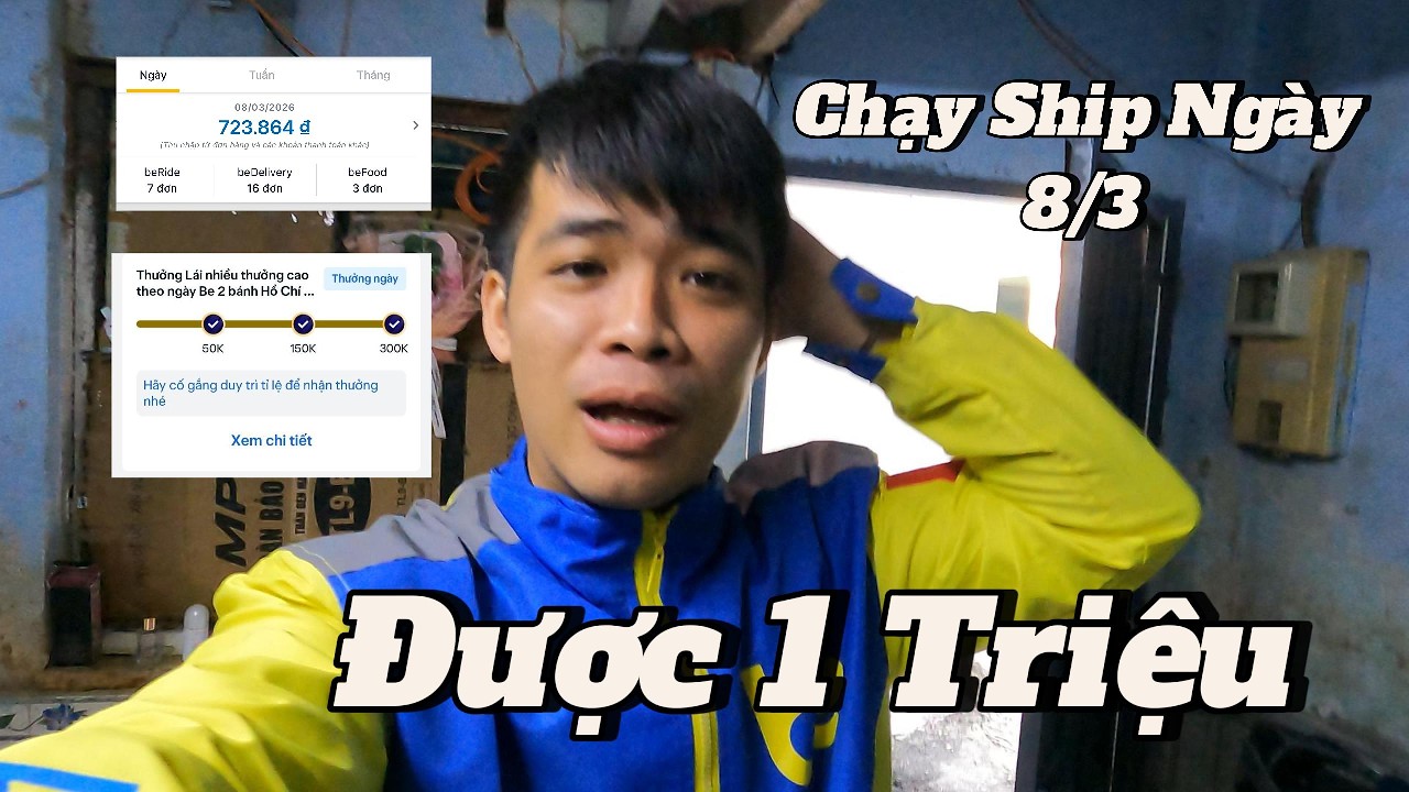 Chạy Shipper Ngày 8 Tháng 3 Được 1 Triệu Đồng | Huỳnh Đức
