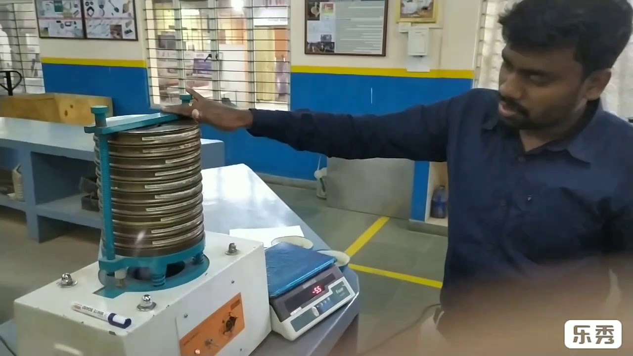 Sieve Analysis Of Base Sand To Find ( GFN ) [ NAVEEN M INSTRUCTOR ] SJBIT
