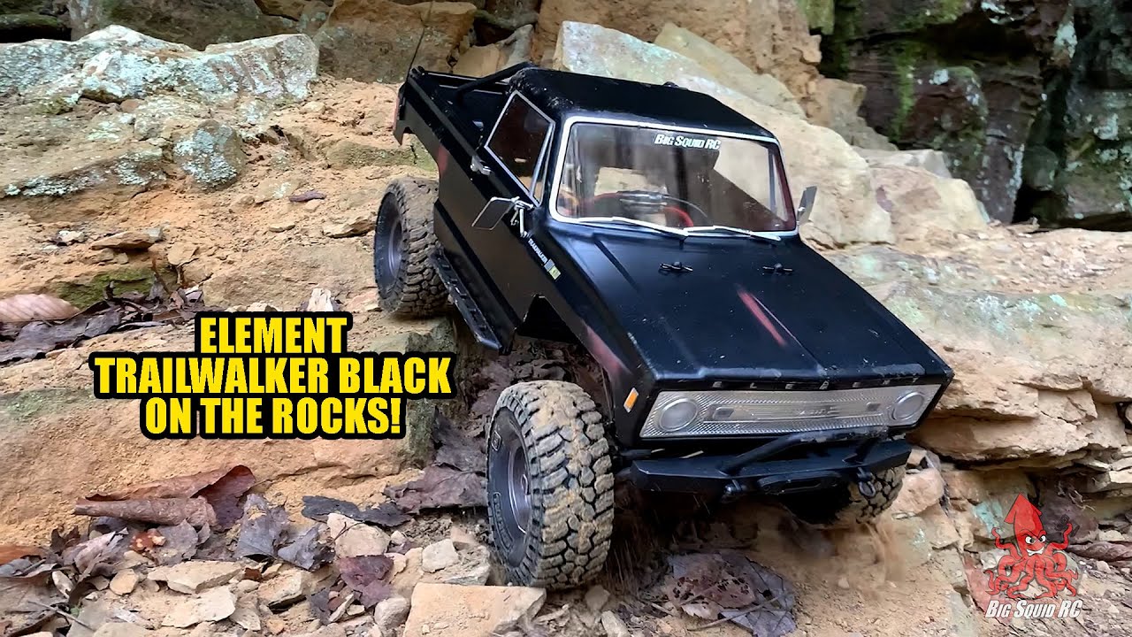 Element RC Trailwalker Black Scratch N Weather on the Rocks