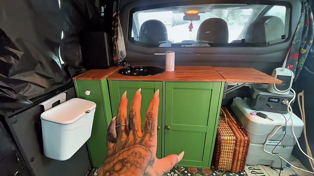 How I cook in my van (simple kitchen setup)