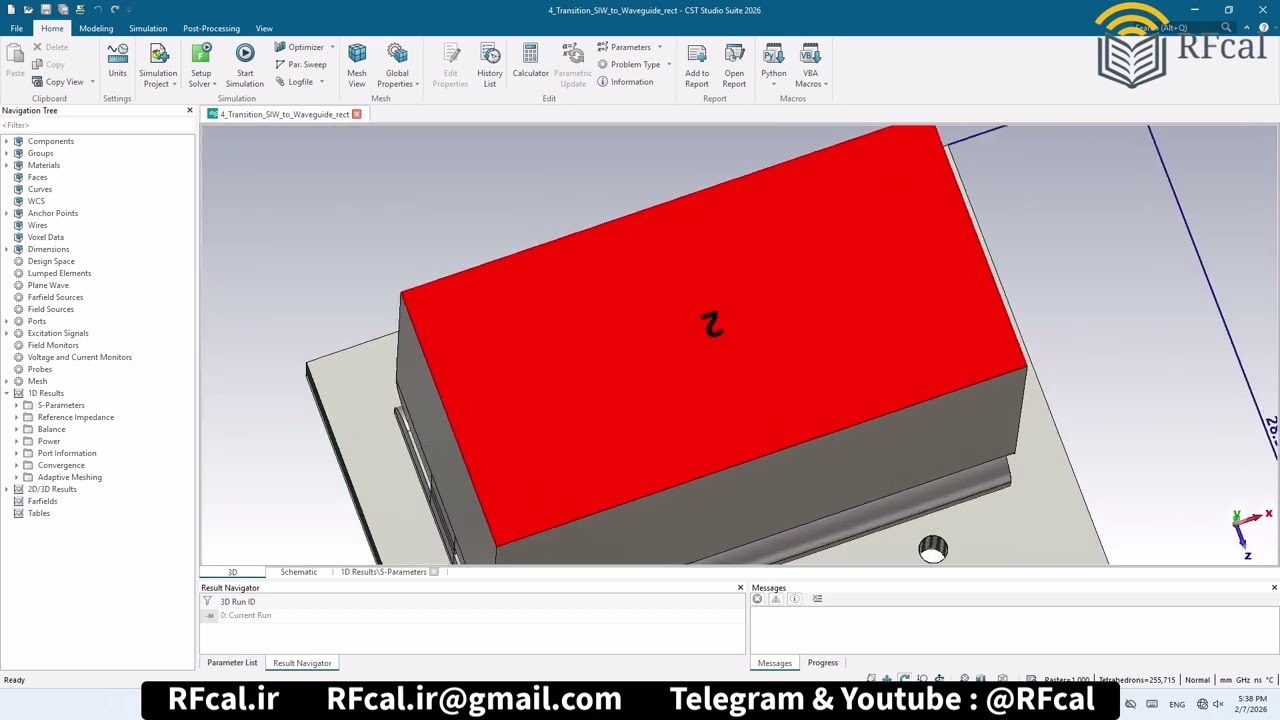 Transition SIW to Waveguide rect number4