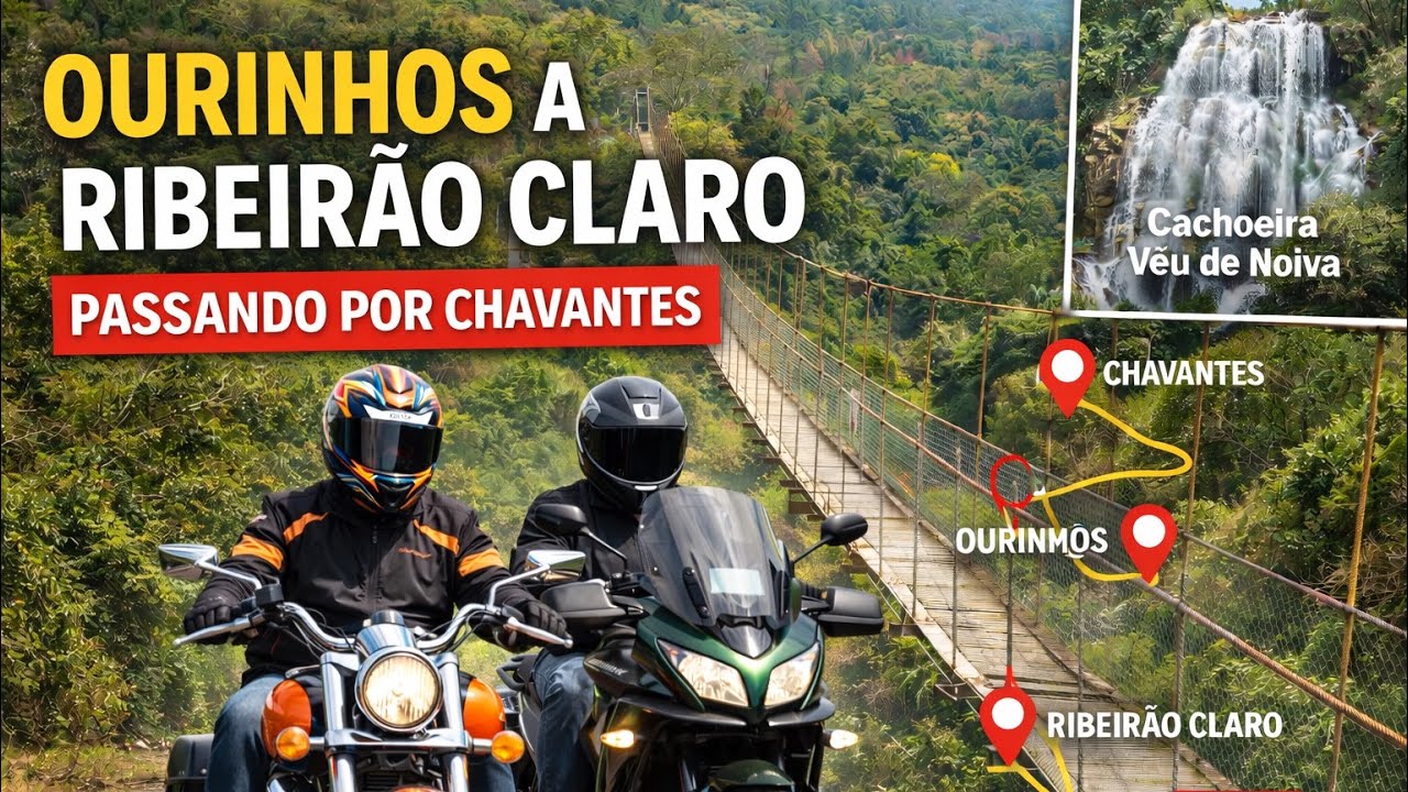 🏍️ De Ourinhos a Ribeirão Claro pela Ponte Pênsil de Chavantes | Vulcan & Versys 1100