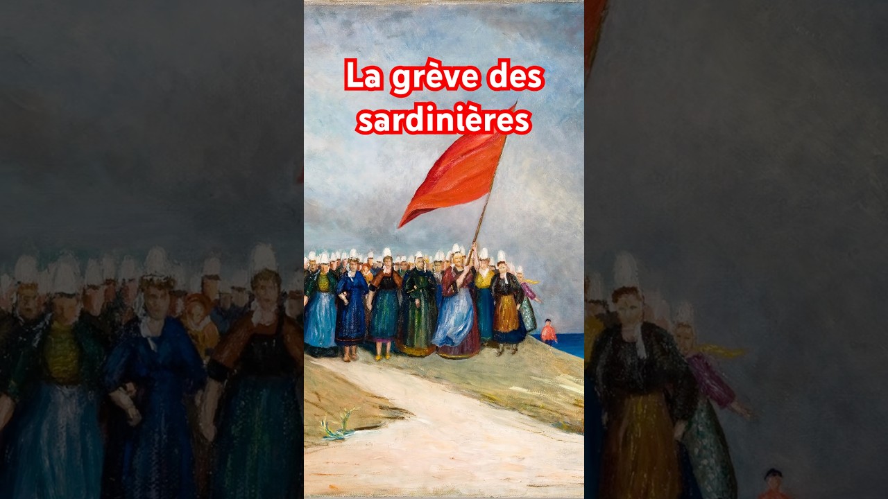 La gr&egrave;ve des sardini&egrave;res de Douarnenez