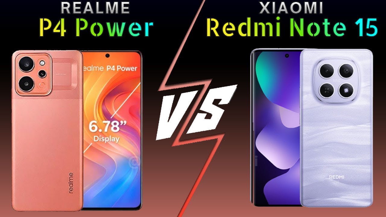 Realme P4 Power vs Redmi Note 15 5G #phonecomparison