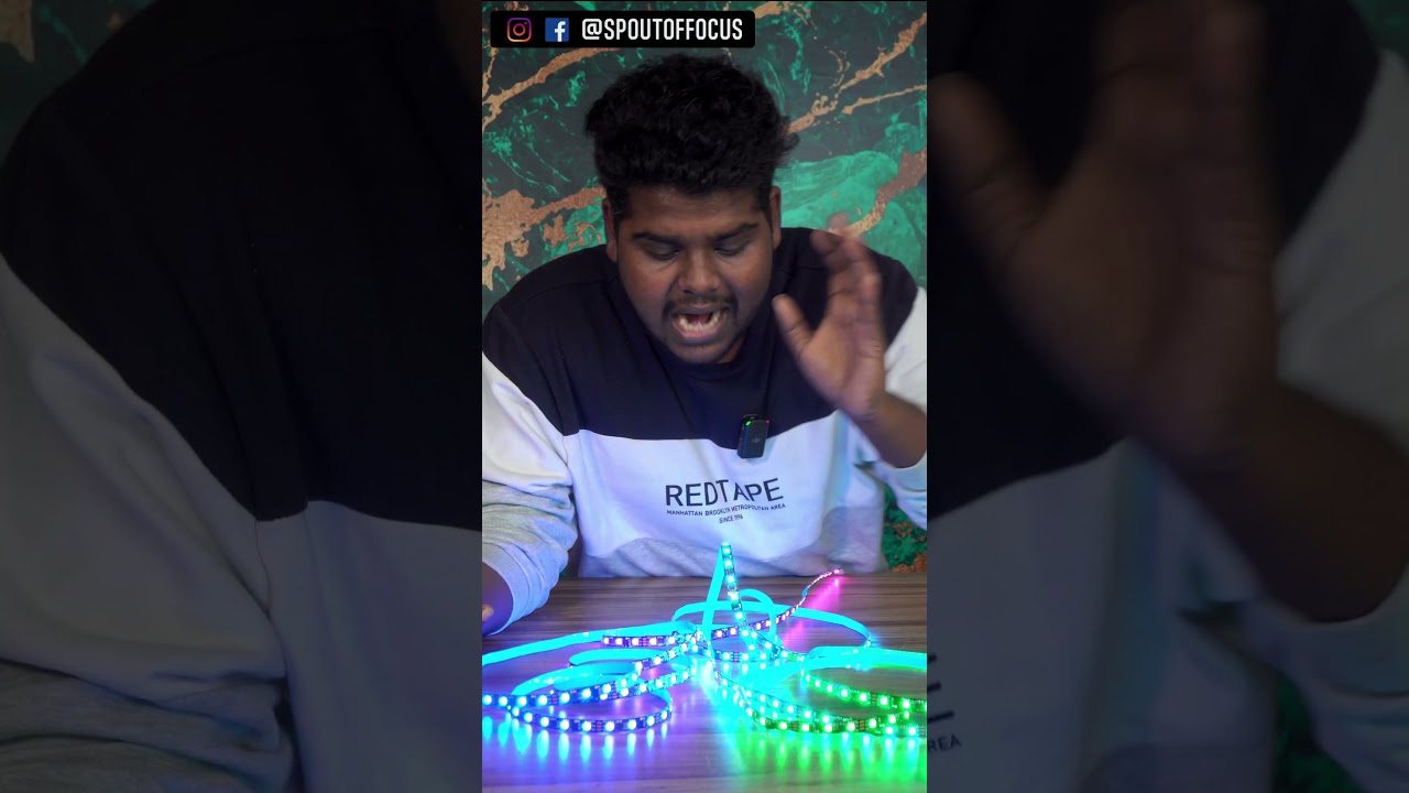140 Effects + Voice Control இது புதுசா இருக்கே🤩 | Out Of Focus #shorts Rgbic led strip🔥