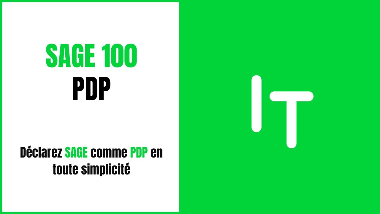 Sage 100 - Déclarez votre PDP - Replay