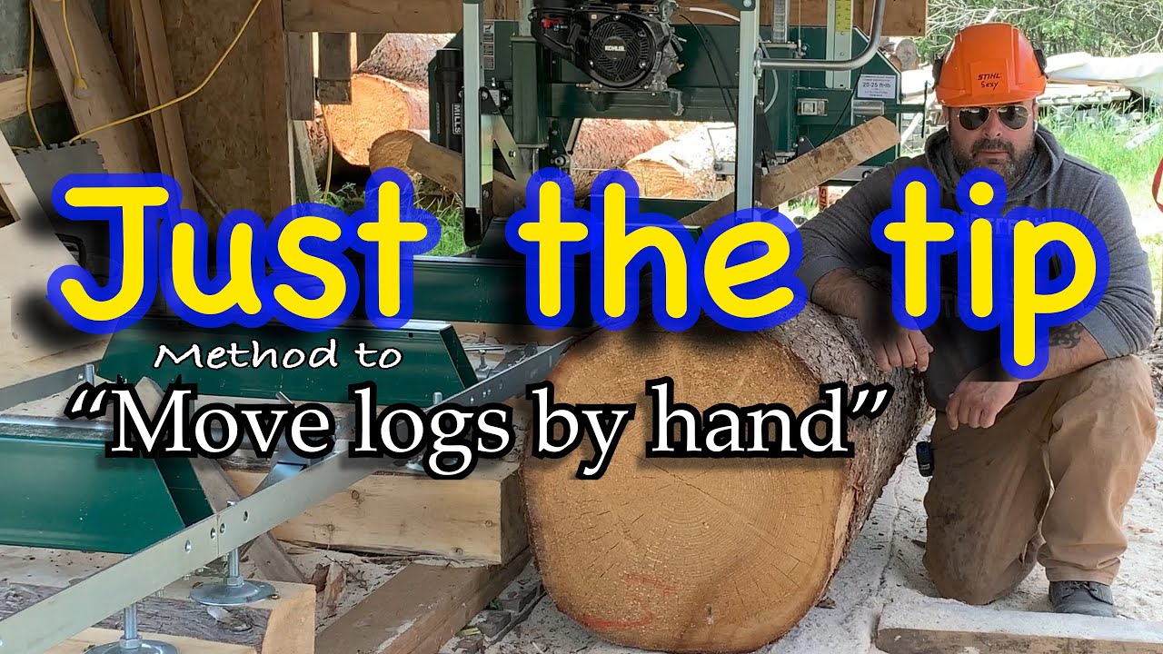 How to move heavy logs by hand