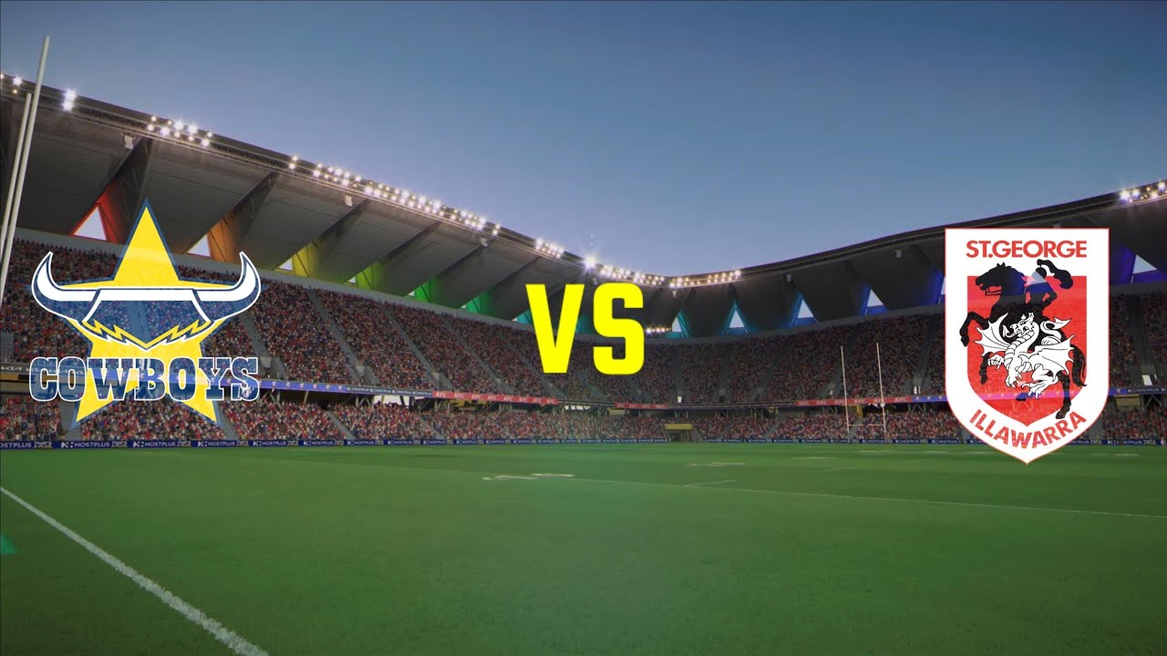 Cowboys vs Dragons R21 2025 Footy Series