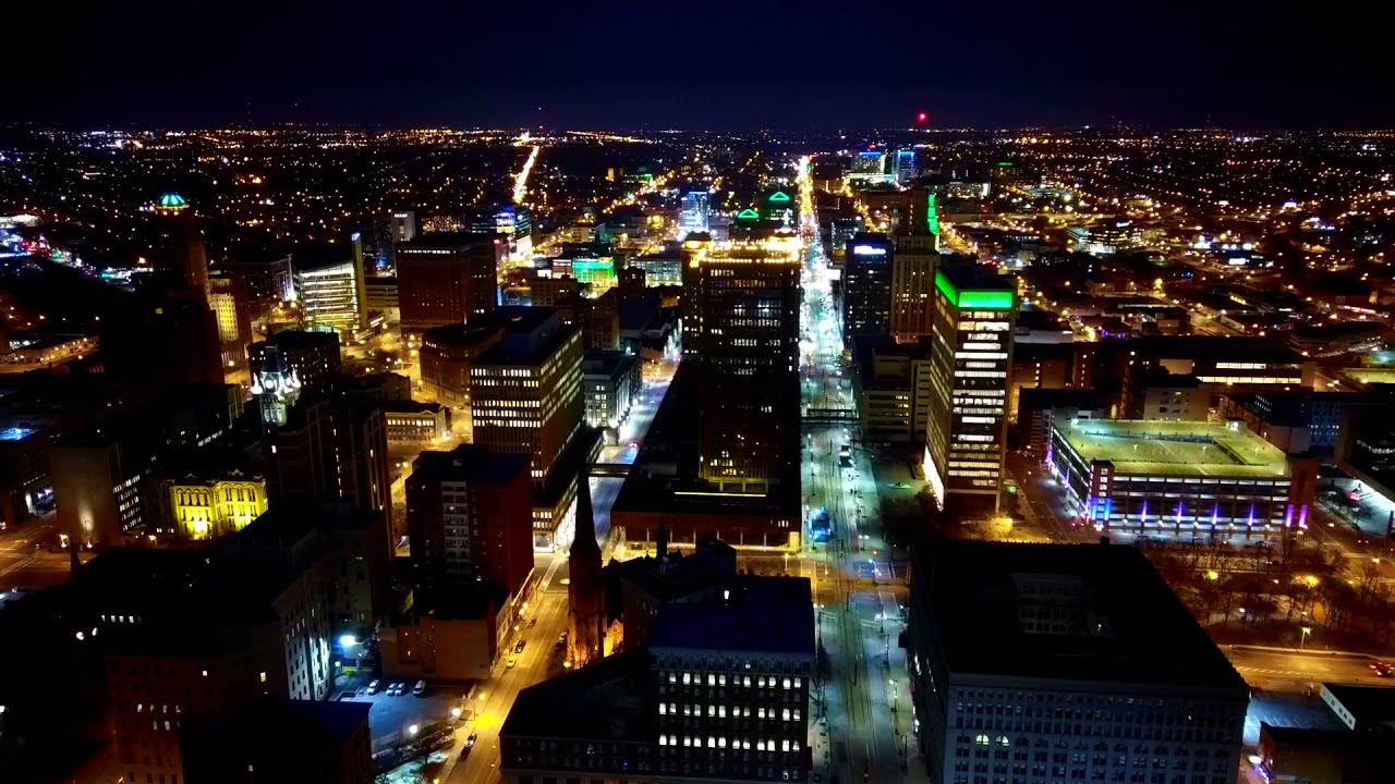 Top of Seneca One Tower - Drone Video