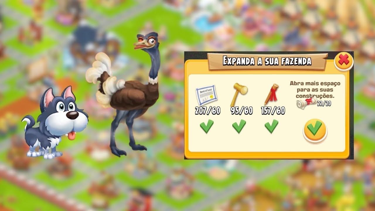 Hay Day Gameplay | Lvl 211Malamute Puppy and Brown Ostrich Unlocked 