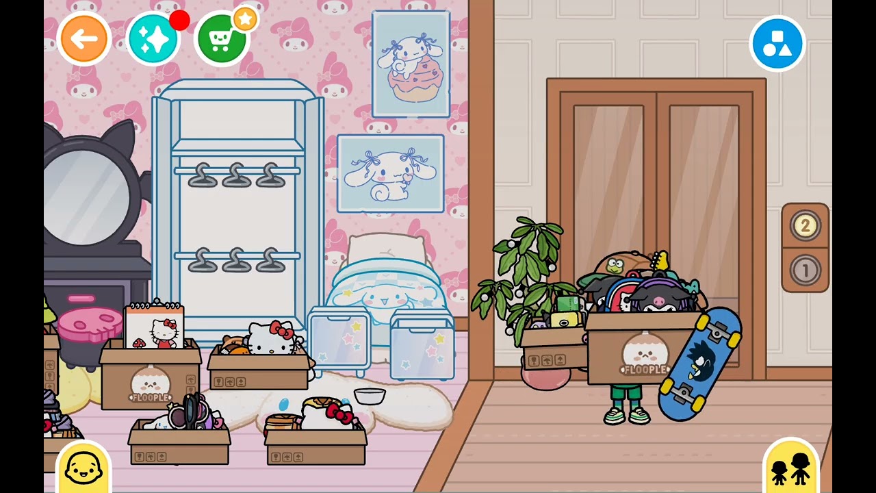 Toca boca grils move and somthing happens 