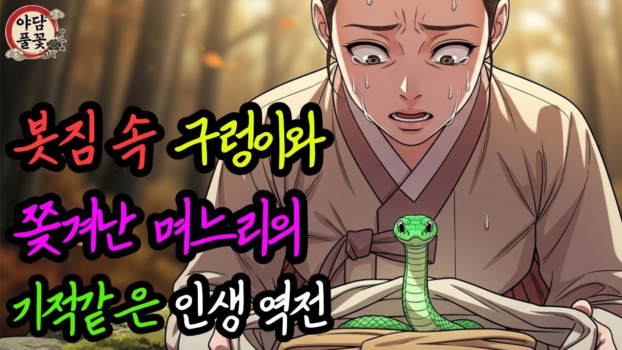 봇짐 속에 숨어든 구렁이의 정체는? 도둑 누명 쓰고 쫓겨난 며느리의 충격 반전 | 야담 조선 민담 전설 교훈 권선징악 수면동화