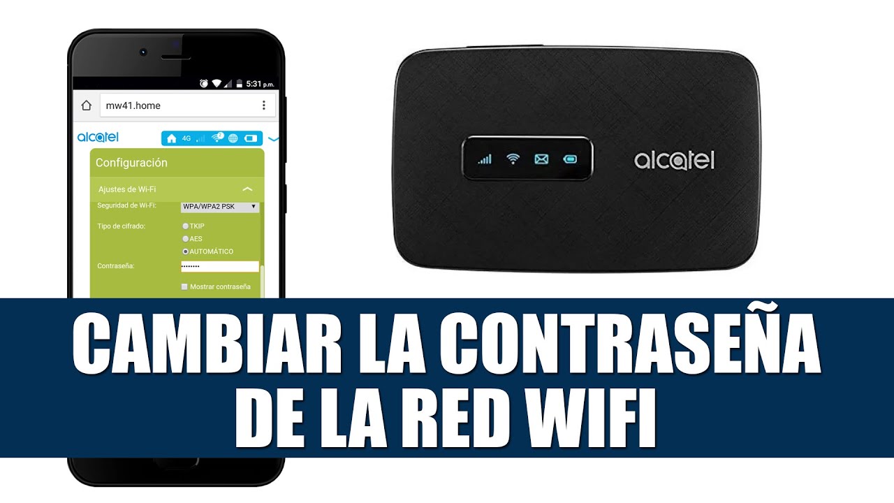 Cómo Cambiar el Nombre y la Contraseña del Modem Alcatel Link Zone MW41NF desde el Celular
