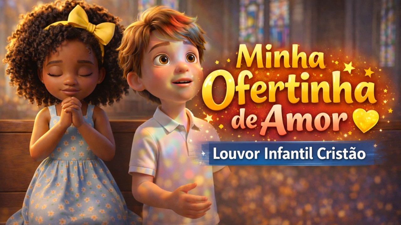 Minha Ofertinha é Pra Jesus 💛 | Música Infantil Cristã para Igreja | Louvor de Ofertório