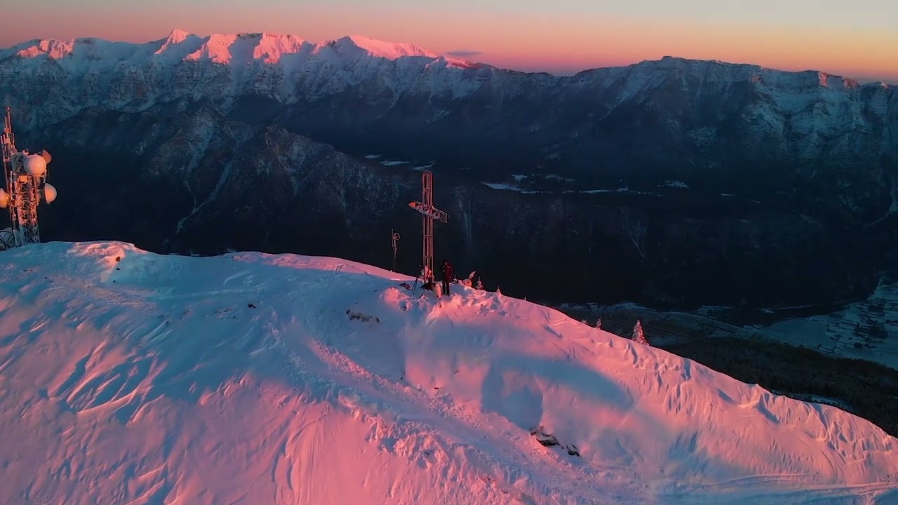 Tramonto sulla  neve Lagorai
