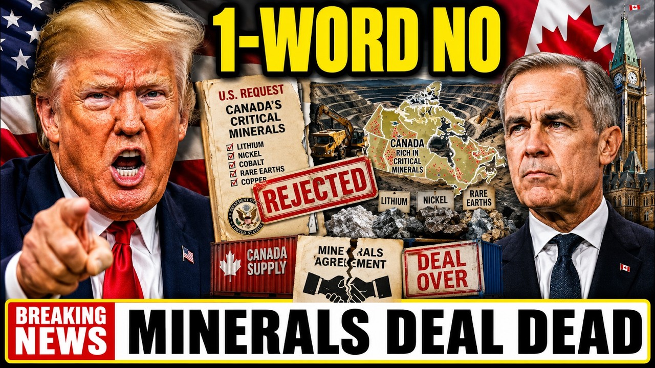 🚨 Trump Demanded Canada's Critical Minerals &mdash; Carney&rsquo;s 1-Word Answer Ended the Deal
