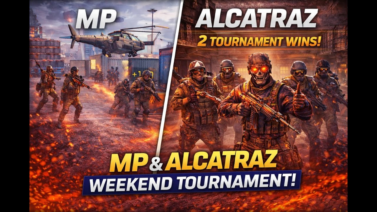 2 Alcatraz Tournament Wins + MP Match 💥 | Squad Gameplay | COD Mobile