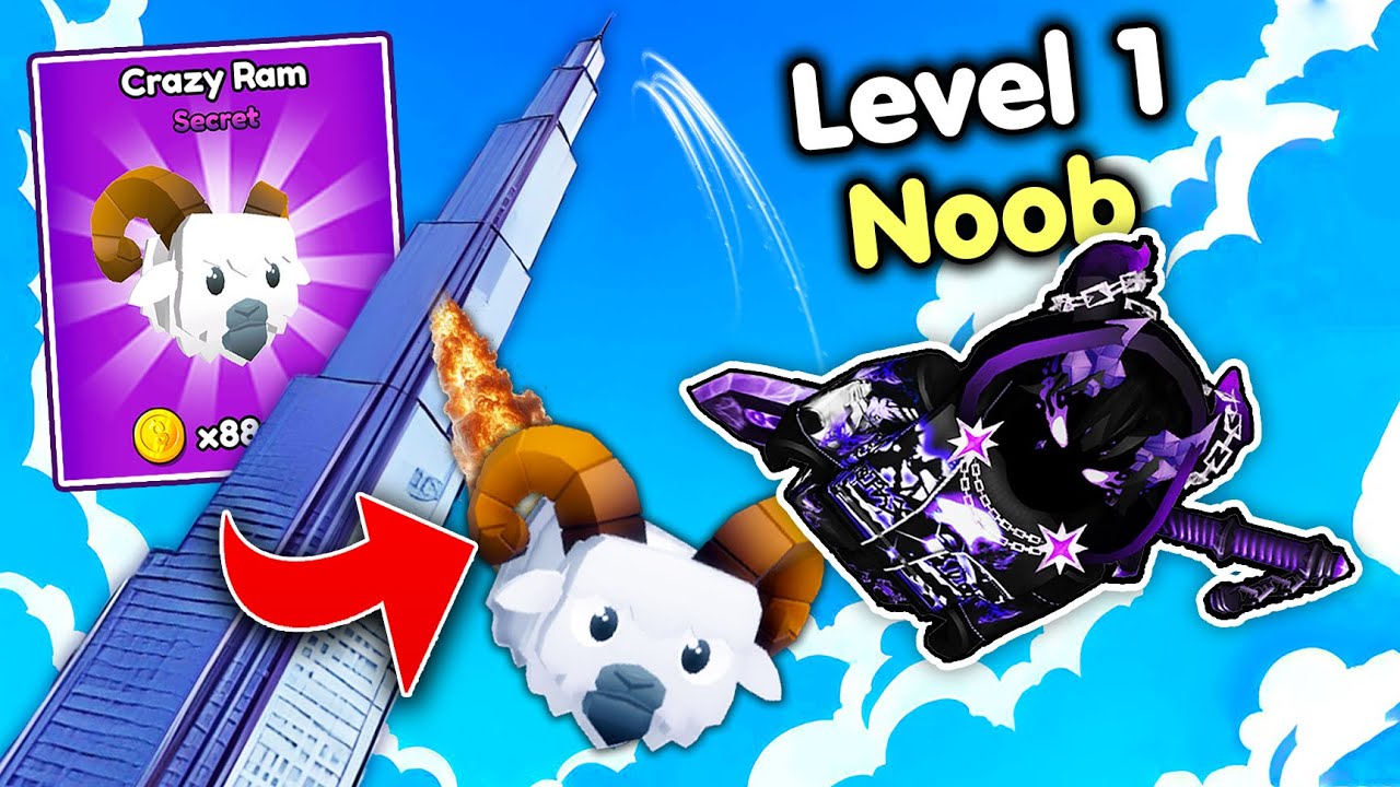 Начинаем заново как НУБ с ЛУЧШИМ ПИТОМЦЕМ в игре &laquo;Забирайся и прыгай в башню&raquo;! (Roblox)