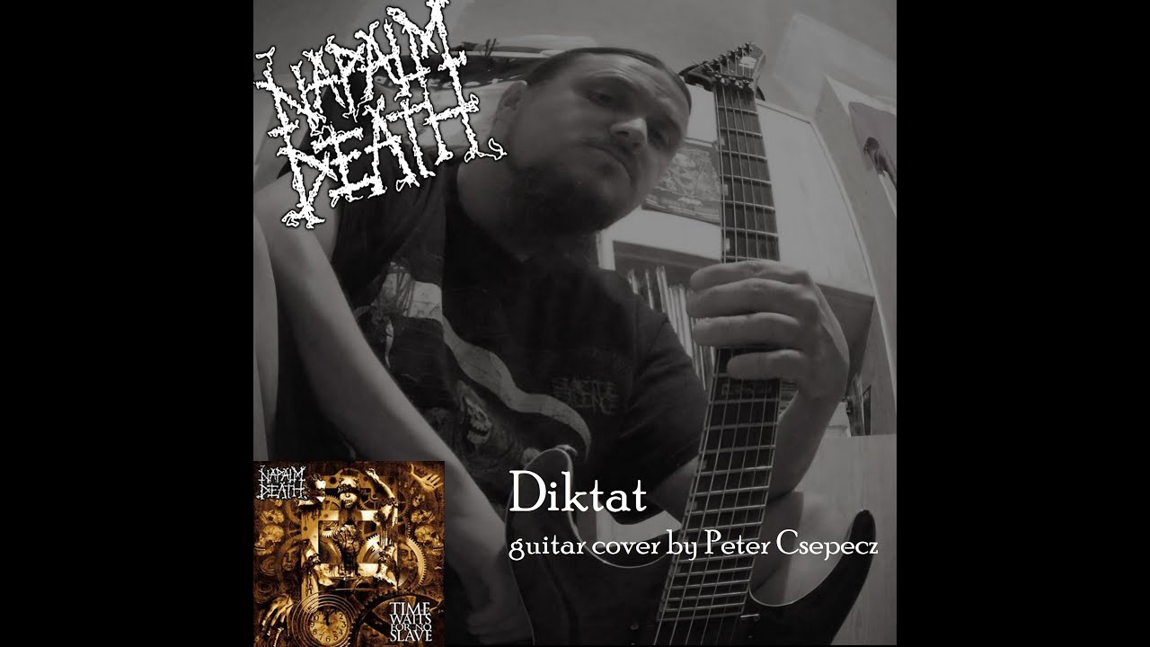 Napalm Death  - Diktat cover by Peter Csepecz
