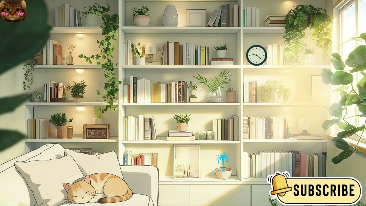 Cozy Cafe Lofi 📚 1 Hour Study Music & Relaxing Beats for Work | Library Vibes