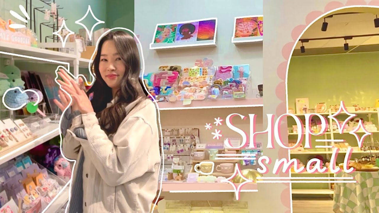 Setting up my products in a shop for the first time! ✿ small business vlog