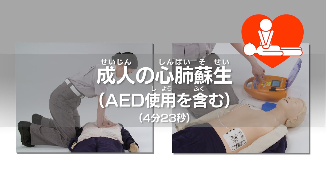 成人の心肺蘇生(AED使用を含む）