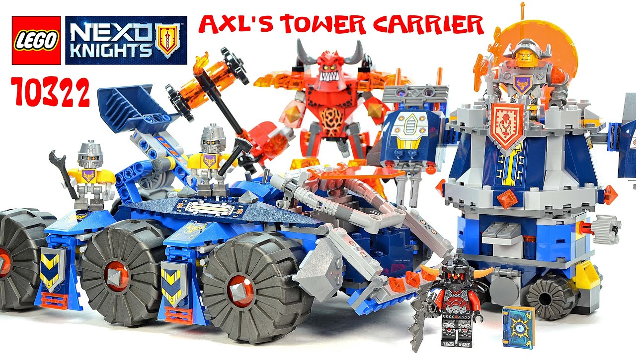 LEGO® Nexo Knights Axl's Tower Carrier 70322 Speed Build w/ Burnzie & Ash Attacker