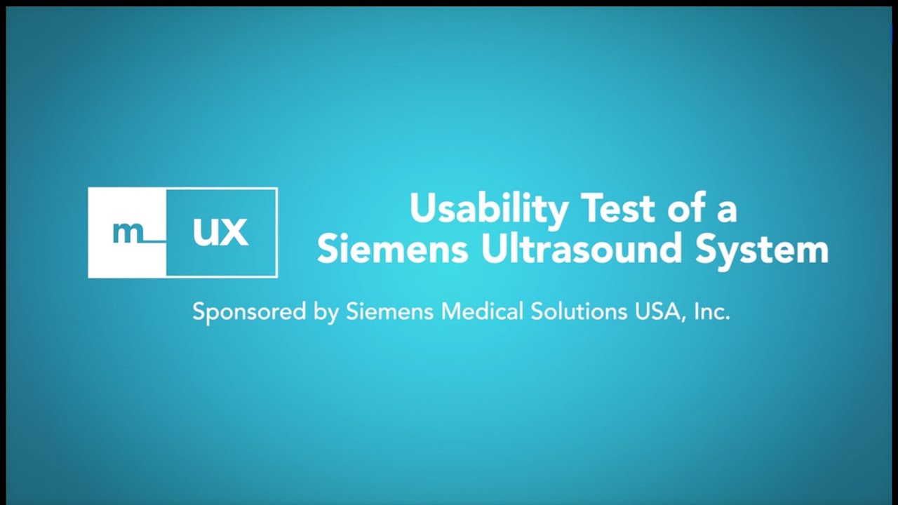 Usability Test of a Siemens Ultrasound System