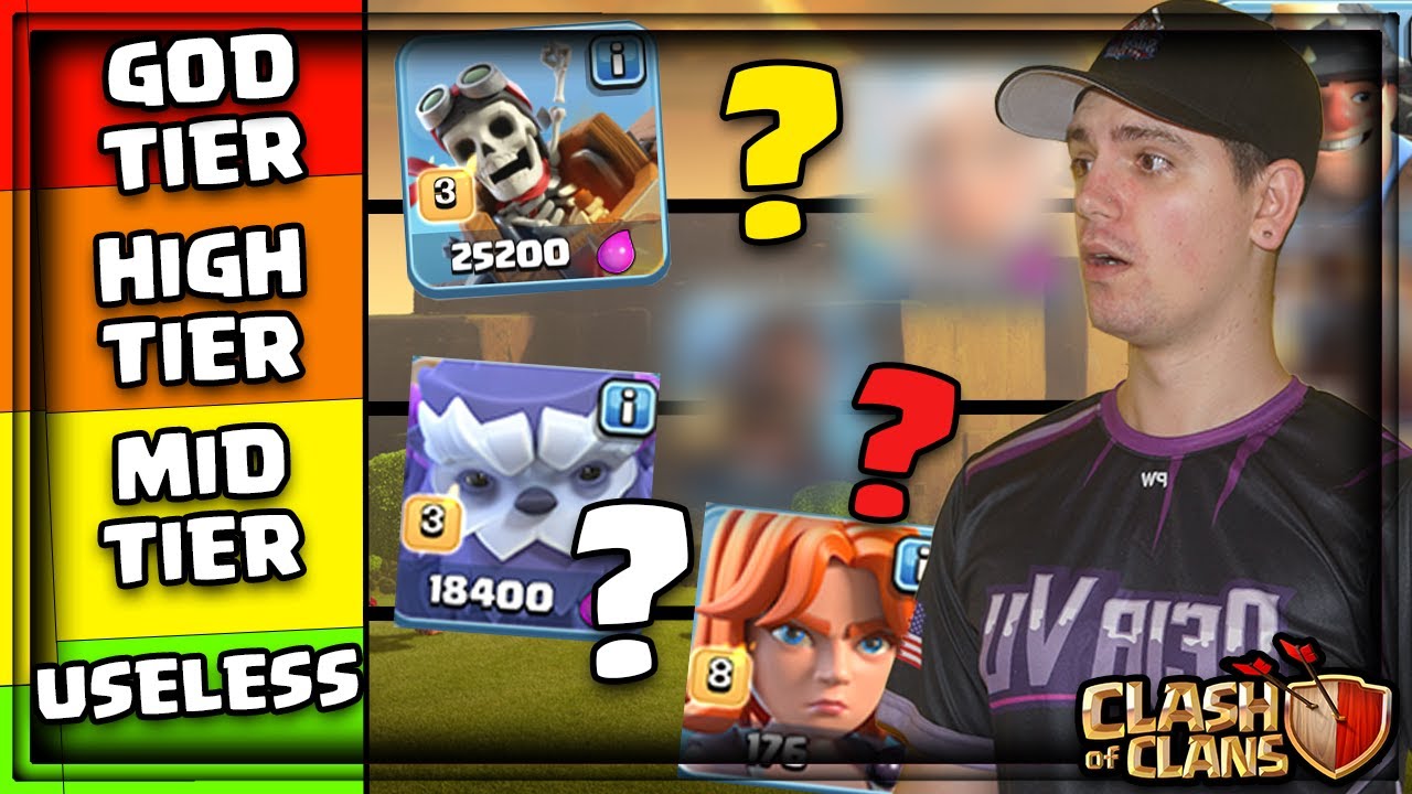 NEW CLASH OF CLANS TROOP TIER LIST! | Clash of clans |