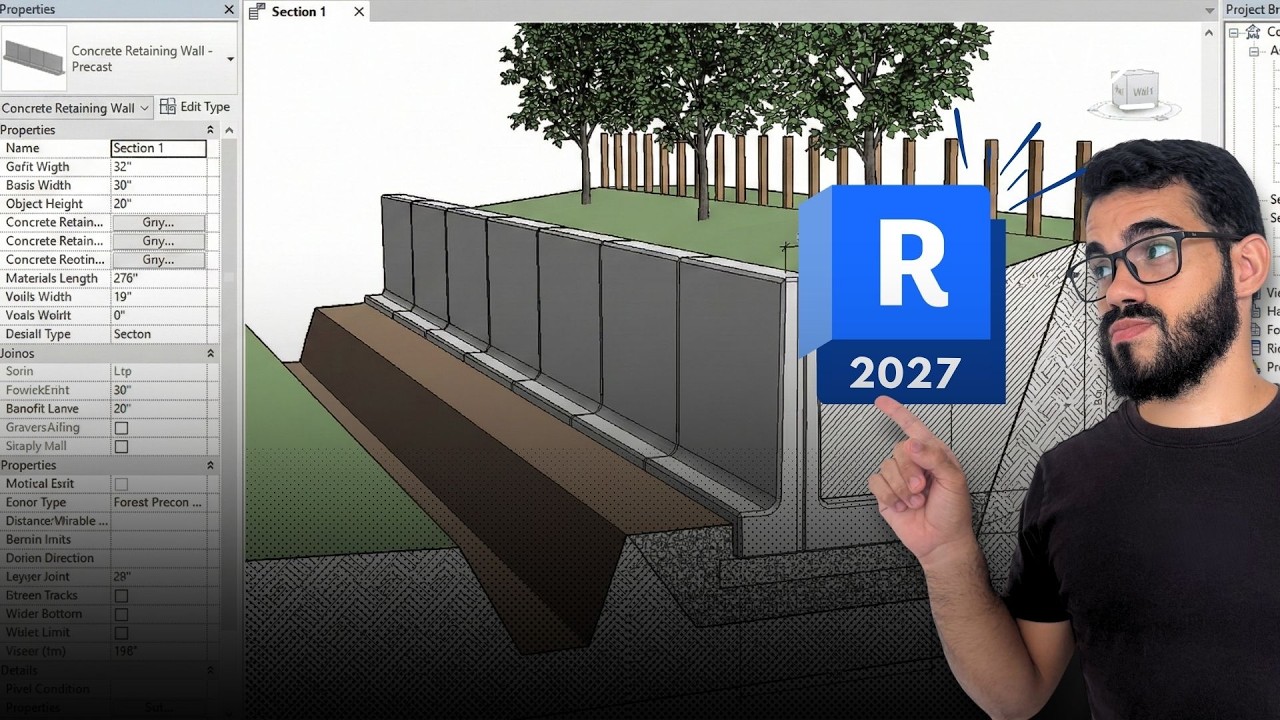 Como Criar Taludes, Platôs e Muros de Contenção no Revit 2026