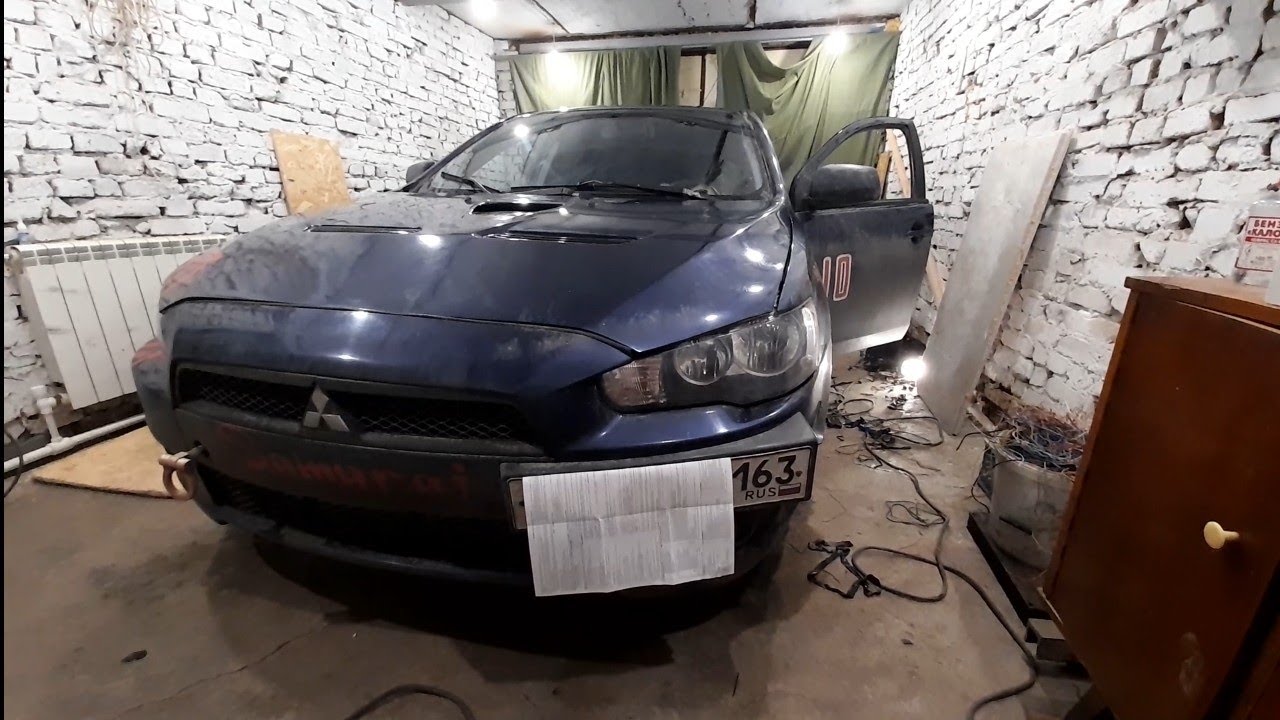 Mitsubishi Lancer 10 2007 Установлена GSM сигнализация с запуском Призрак 8l. Самара +79677611460